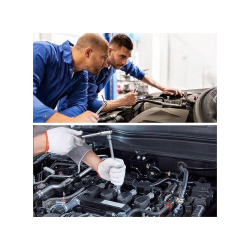 Mythco 46Pcs Socket Wrench Set - Auto Repair Tool Kit Black