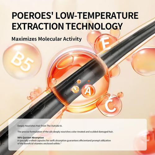 🏆 1 Bestselling 🏆 — POEROES 50 Capsules Hair Oil with Argan