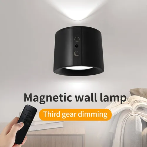 LAST DAY SALE 40% OFF🔥 Clearance promotions 🔥 Wireless Round Cob Wall Lights Lamp 360 Rotating Magnet Fixation bedroom Stairs Hallway Kitchen Wall Light Inside Battery