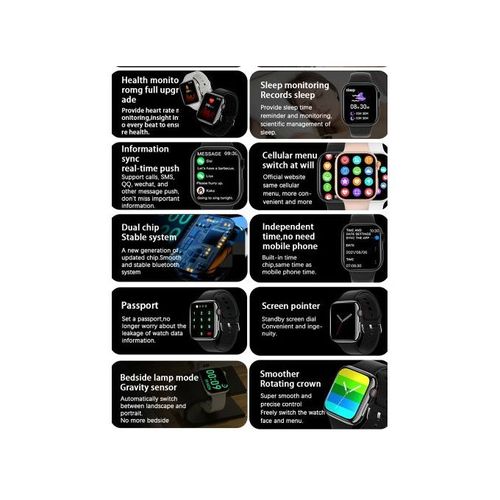 TiLECC 2026 New T900 Pro Max 49mm 2.09-inch Smart Watch - Black