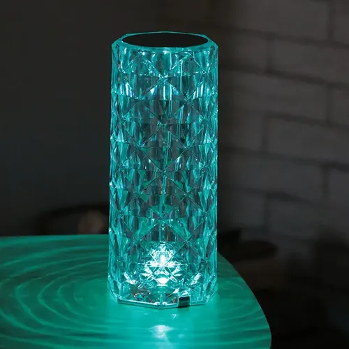 Clearance Sale - ⏰16 Colors Changing RGB Touch Sensor Rose Crystal Table Lamp USB Rechargeable Romantic LED Rose Crystal Desk Lamps