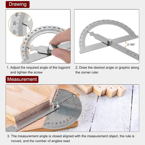 Adjustable Angle Protractor Ruler