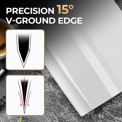 Nooit Chippen of Vlekken - Professioneel Keukenmes