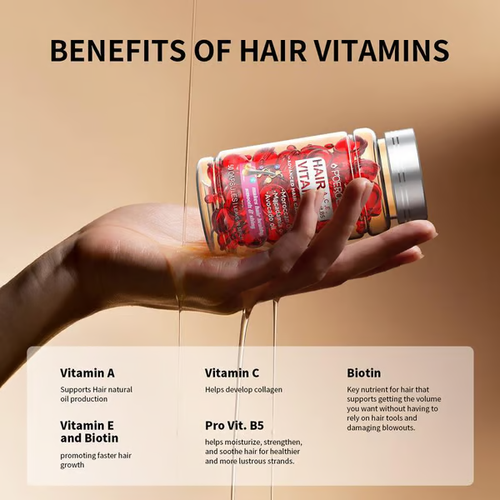 🏆 1 Bestselling 🏆 — POEROES 50 Capsules Hair Oil with Argan