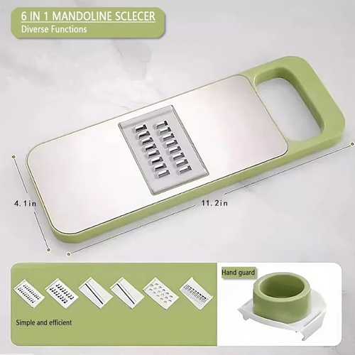 Woyuosn 6-in-1 SafePrep Mandoline Slicer