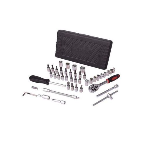 Mythco 46Pcs Socket Wrench Set - Auto Repair Tool Kit Black