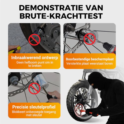 Anti-Diefstal Motorfiets Schijfslot