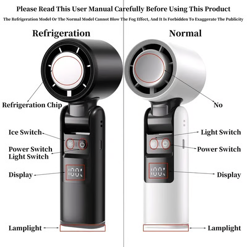 🌞Multifunction Portable Handheld Turbo Ice-Cooling Fan | AC-Like Gel Pad Tech, 5 Gears