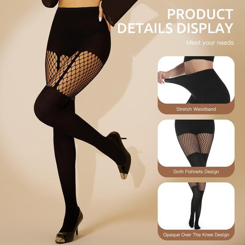 ✨🔥Women's Sexy Fishnet Mock Thigh High Stockings