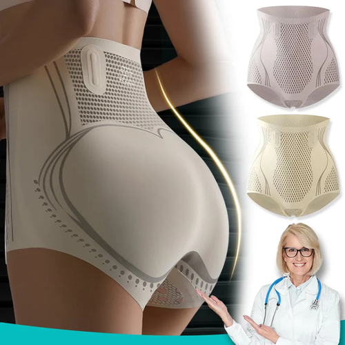 🎁 Ice Silk Breathable Tummy And Hip Shaping Shorts  2XL (recommended for 160-180 catties)