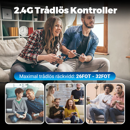 Black and White Classic Home Retro Dual Game Sticks - Relive the Arcade Era