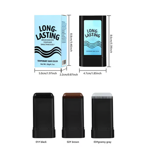 Disposable hair color refill with comb