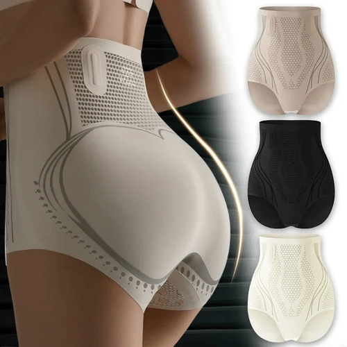 🎁 Ice Silk Breathable Tummy And Hip Shaping Shorts  2XL (recommended for 160-180 catties)