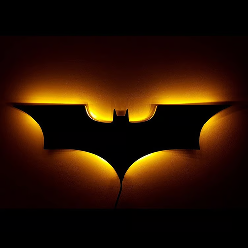 ⚡🦇16 colors 3D creative superhero LED atmosphere wall light