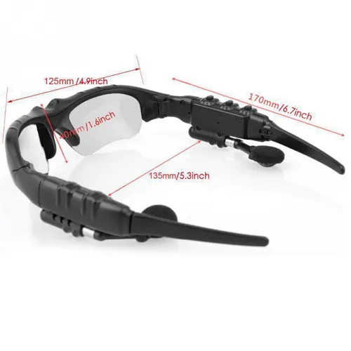 Hot Selling Outdoor Cycling Sports Glasses Wireless Headphones With Microphone Smart Bluetooth of Headphones Sunglasses