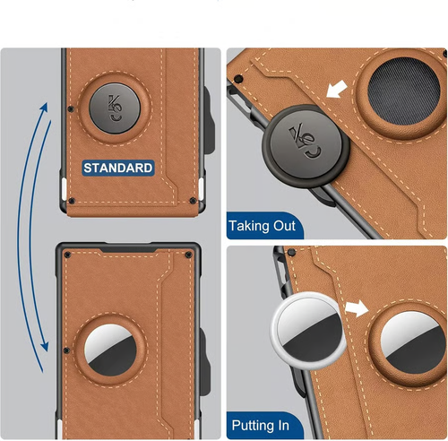 🔥Hot Sale -49% OFF!✨Wallet for Men - With Pop Up Aluminum Case Money Clip Slim Leather Slots Credit Card Holder RFID Blocking Bifold Minimalist Wallet