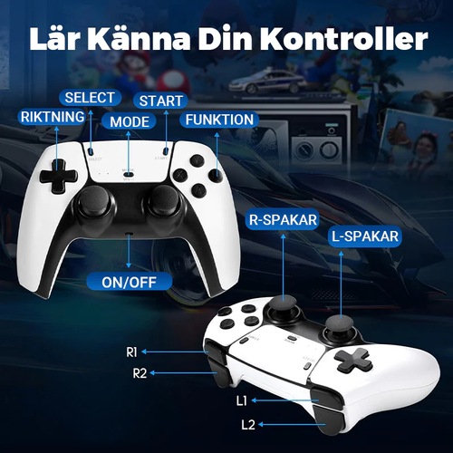 Black and White Classic Home Retro Dual Game Sticks - Relive the Arcade Era