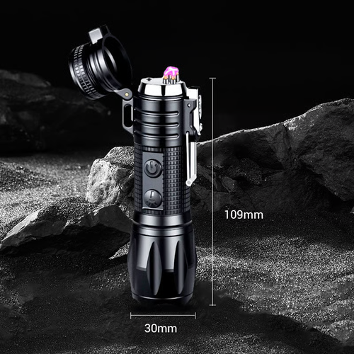 🔥Hot Sale 40% OFF🔦Multifunctional rechargeable strong light flashlight with electric fire⚡