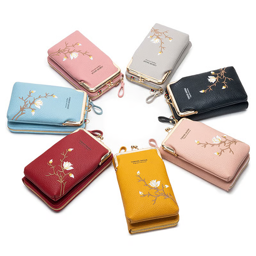 🔥Women Sling Cross-Body Wallet with Mobile Cell Phone Holder🔥