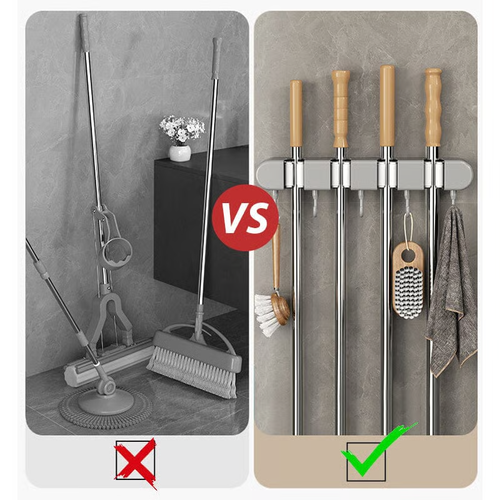 💖 Multifunctional Mop Holder with Hook