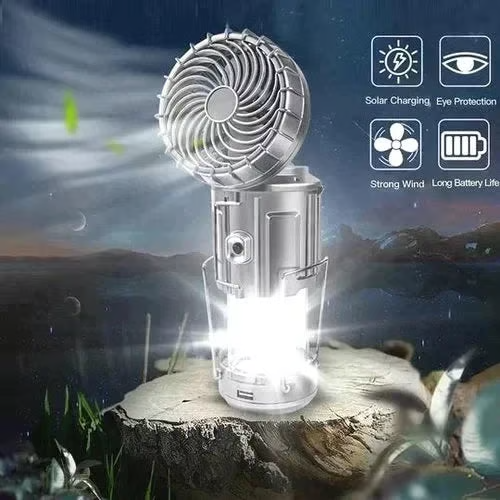 🔥5-In-1 Portable LED Camping Lantern With Fan
