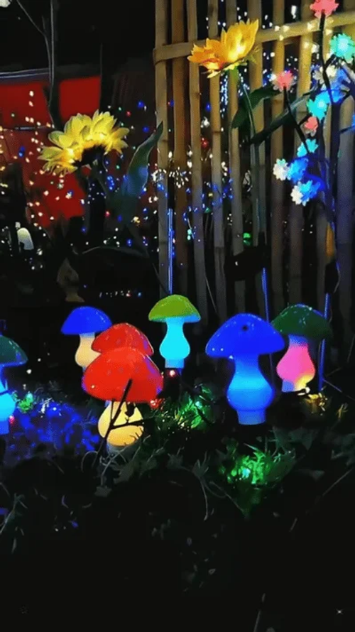 🔥 FLASH SALE - Magic Solar Mushroom Light🍄 🔥12 LEDs