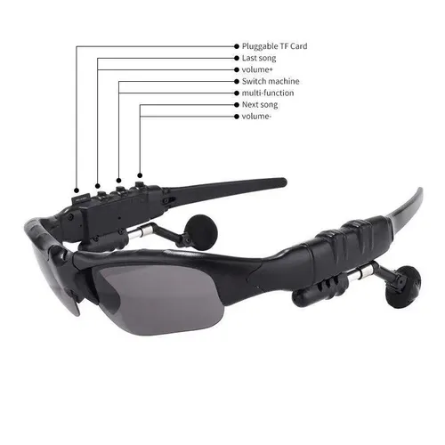 Hot Selling Outdoor Cycling Sports Glasses Wireless Headphones With Microphone Smart Bluetooth of Headphones Sunglasses