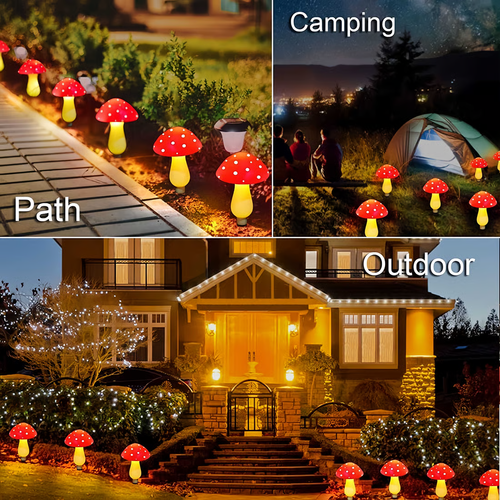 🔥 FLASH SALE - Magic Solar Mushroom Light🍄 🔥12 LEDs