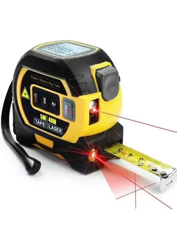 2-in-1 Digital Laser Tape Measure