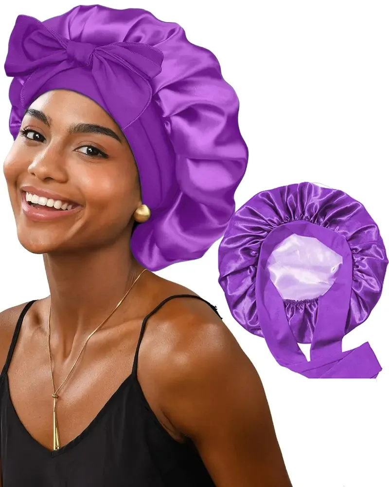Reversible Satin Hair Bonnet for Sleeping