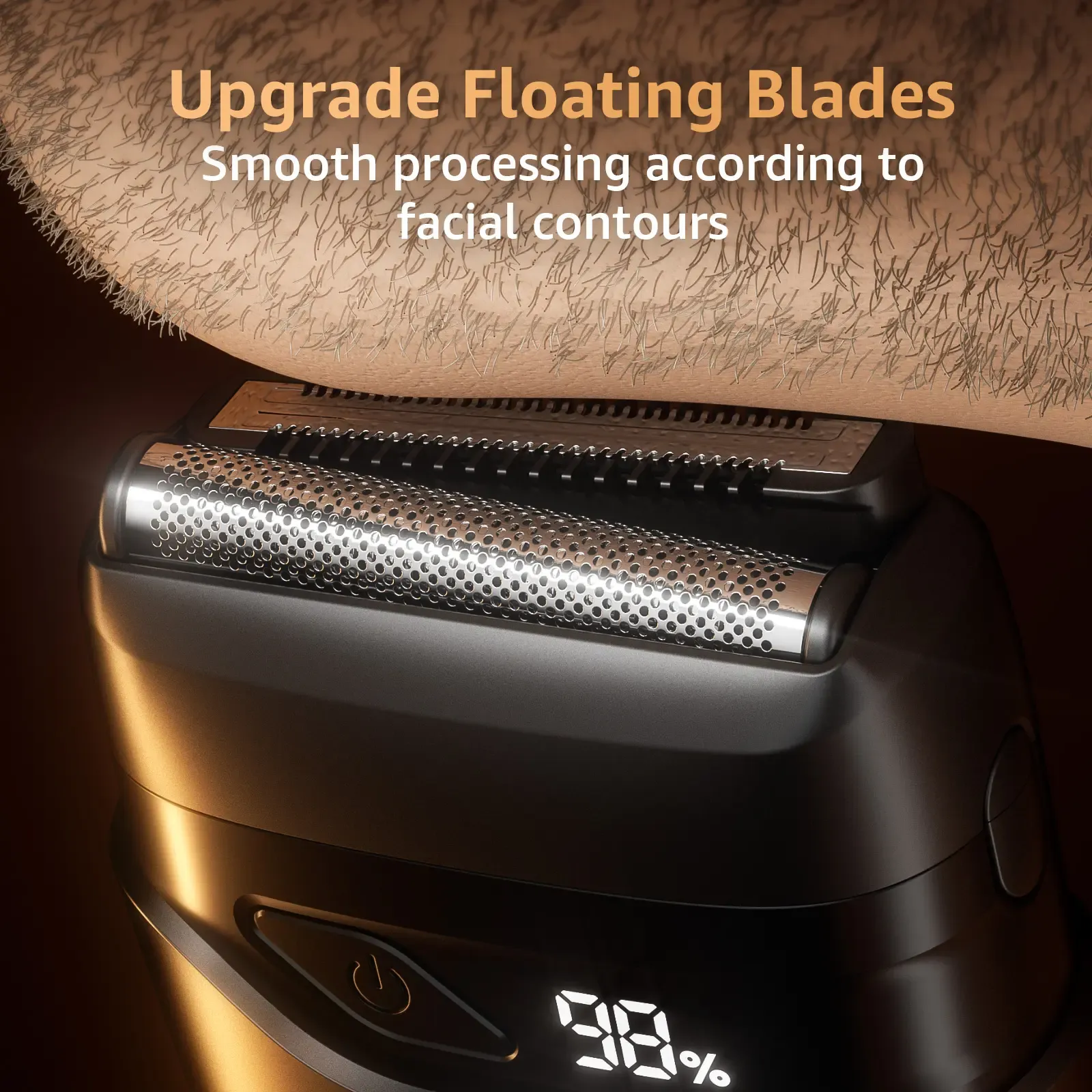 Foil Shavers for Men, Mini Razor, Compact Face Shaver, IPX7 Waterproof Wet Dry Fathers Day Gift Steel Facial smartliving Titanium （actually gets used）