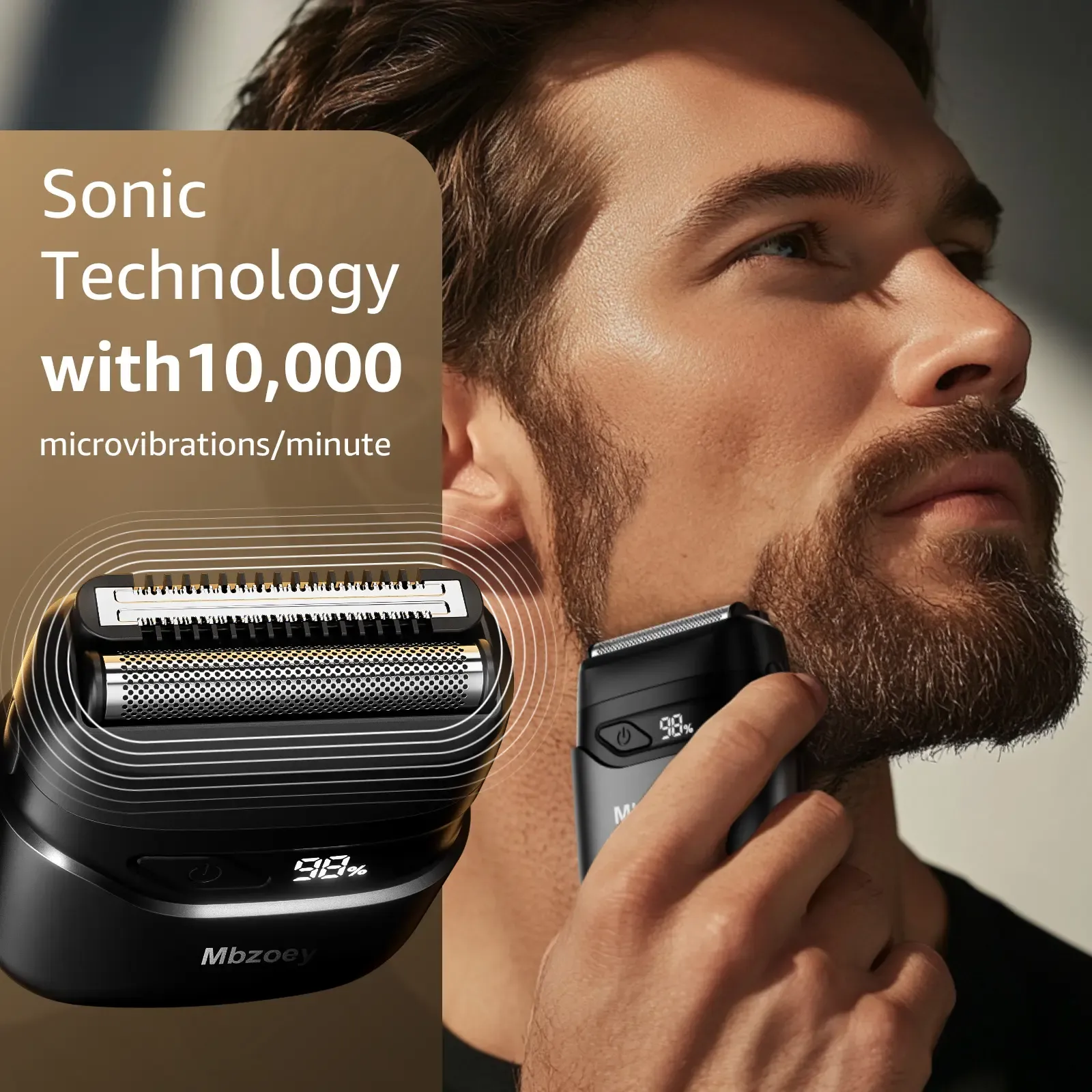 Foil Shavers for Men, Mini Razor, Compact Face Shaver, IPX7 Waterproof Wet Dry Fathers Day Gift Steel Facial smartliving Titanium （actually gets used）