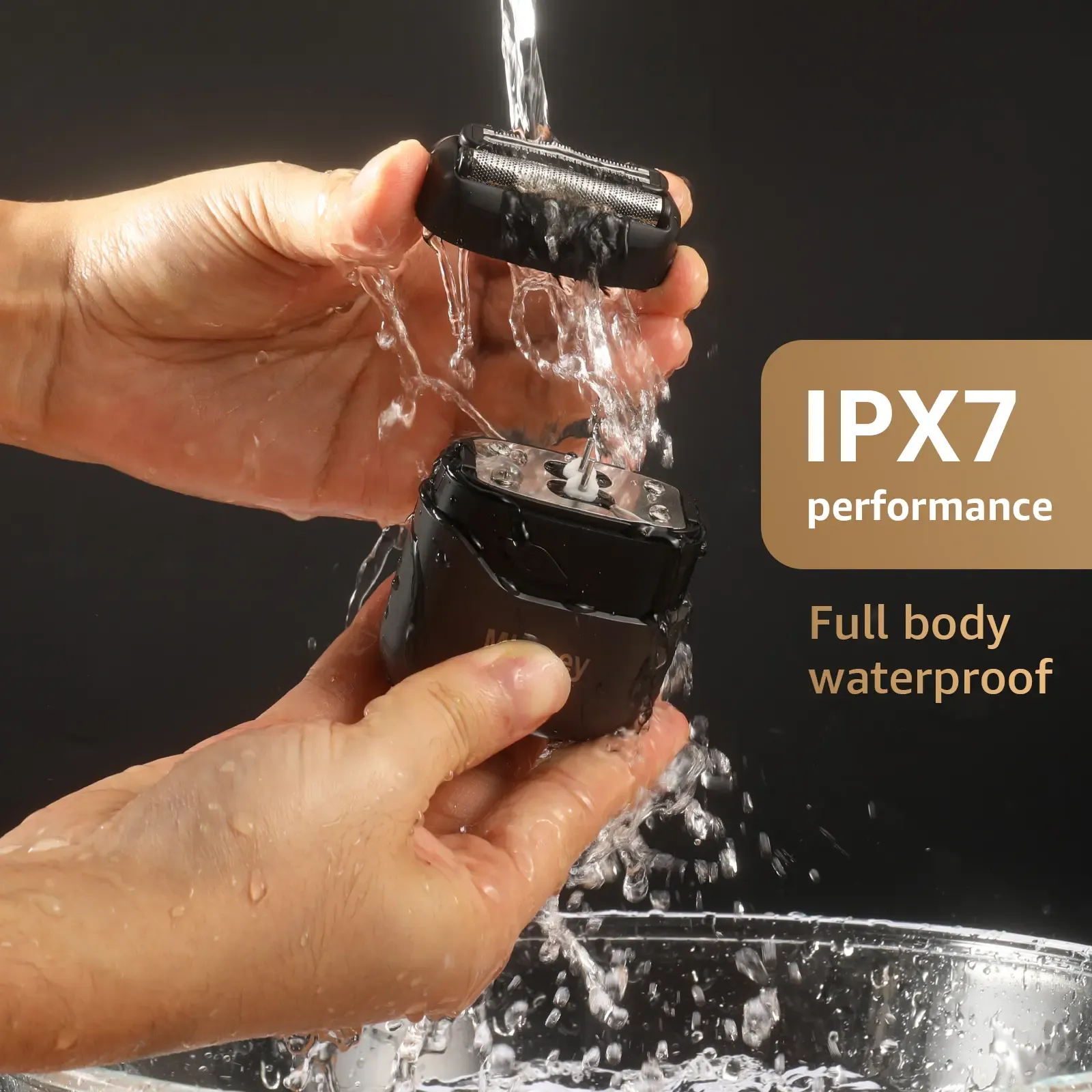 Foil Shavers for Men, Mini Razor, Compact Face Shaver, IPX7 Waterproof Wet Dry Fathers Day Gift Steel Facial smartliving Titanium （actually gets used）