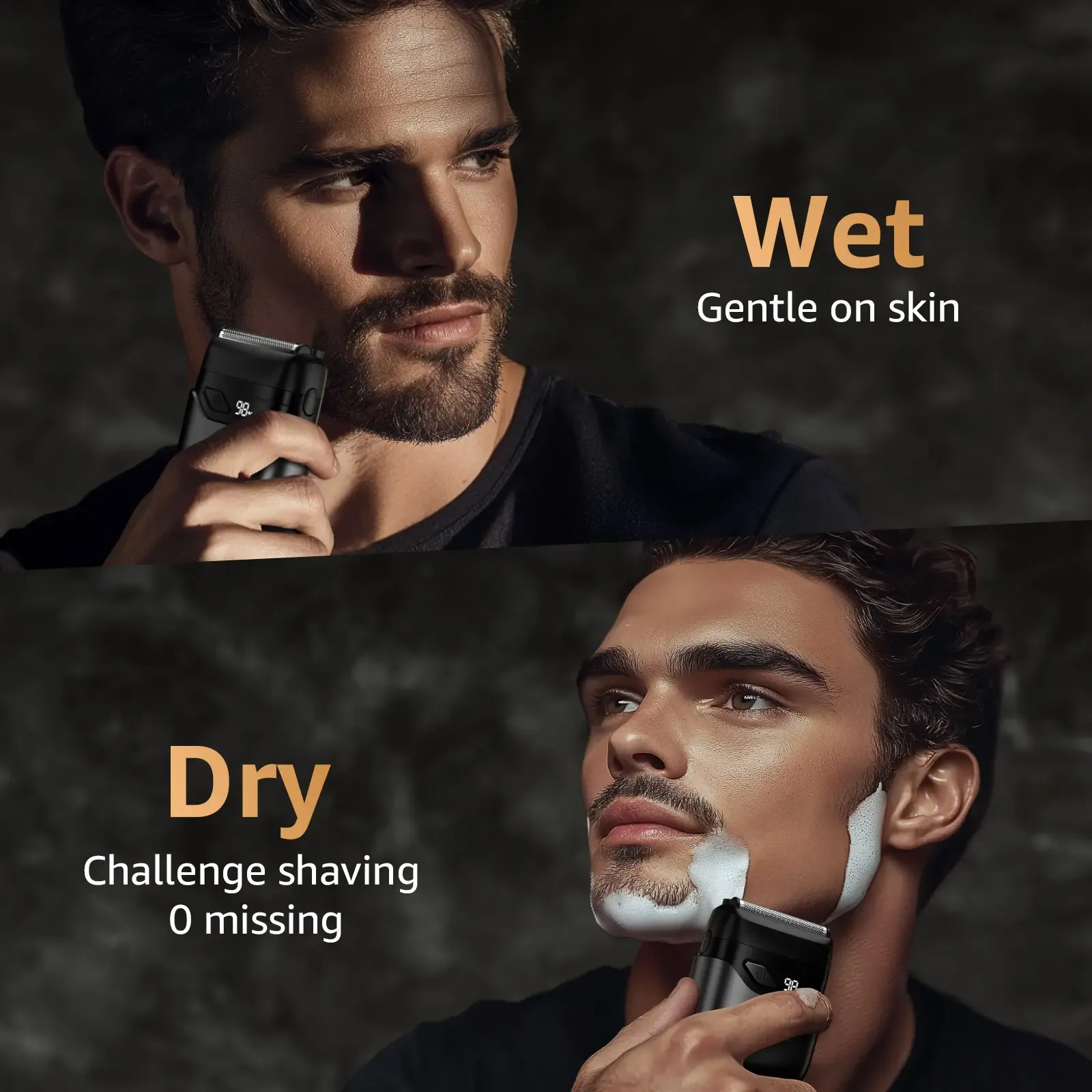 Foil Shavers for Men, Mini Razor, Compact Face Shaver, IPX7 Waterproof Wet Dry Fathers Day Gift Steel Facial smartliving Titanium （actually gets used）