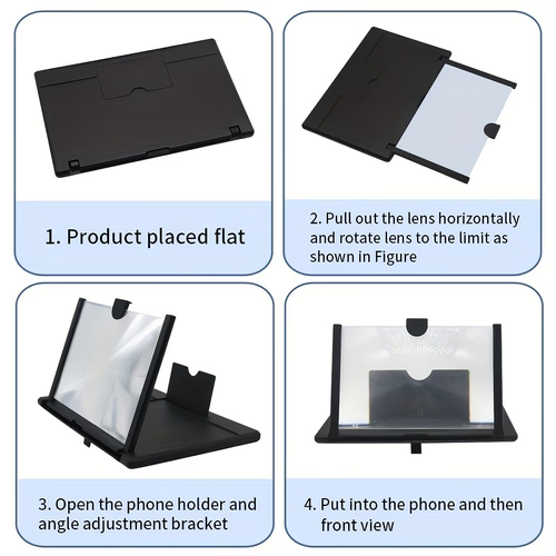 New Pull-type 10-inch Ultra-high Definition Mobile Phone Screen Amplifier for Video Streaming