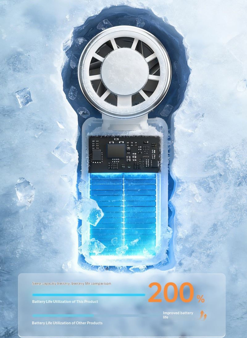 Portable handheld fan, USB rechargeable handheld turbine fan