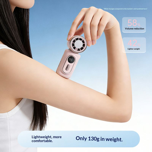 Portable handheld fan, USB rechargeable handheld turbine fan