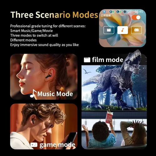 Smart Translation Bluetooth Earbuds — AI, Full Touchscreen, Noise-Cancelling