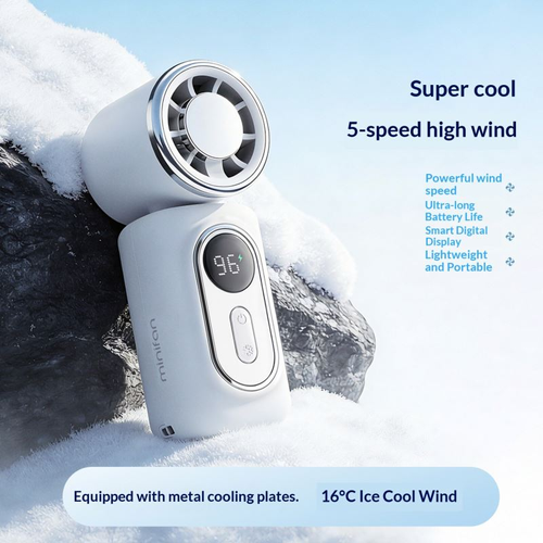 Portable handheld fan, USB rechargeable handheld turbine fan