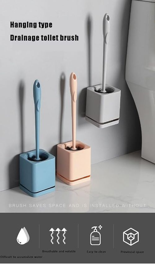 Sparkle and Shine with Our Deluxe Toilet Brush Set - Elevate Your Bathroom Cleaning Game!