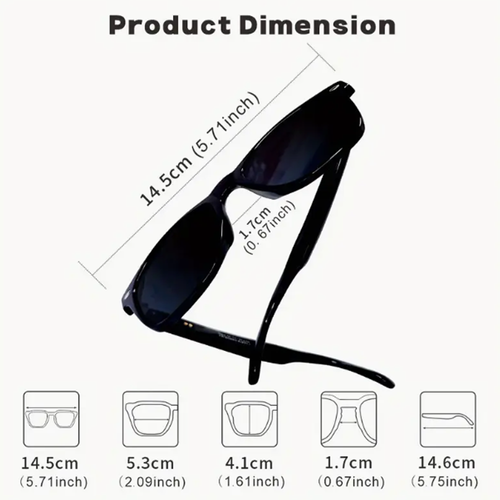 New Generation Head-mounted Fashionable Smart Bluetooth Glasses, 256g, with Replaceable Myopia Lenses, 4K Ultra HD Camera Glasses