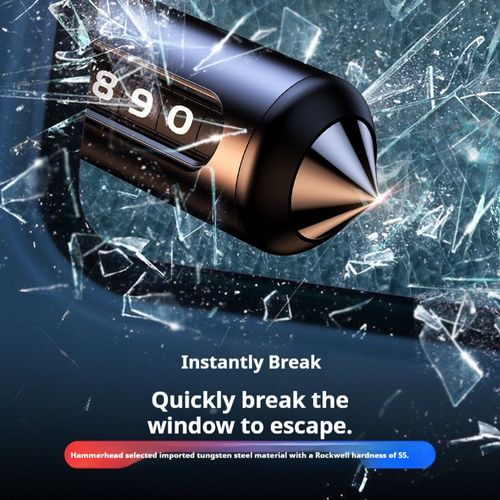 Car window breaker, license plate, parking phone number plate ornament, in-car mobile phone number display, vehicle temporary parking safety hammer