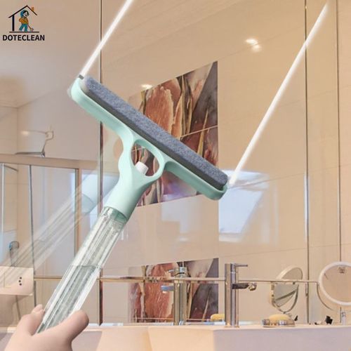 Four-in-one window cleaning wonder, double-sided, capable of both wiping and scraping, comes with a spray bottle, extended for cleaning mirrors and car glass.