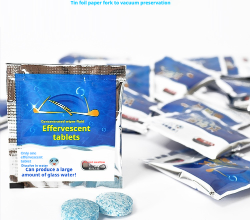 Car Windshield Washer Fluid Solid Ultra-Concentrated Automotive Cleaner Windshield Washer Fluid Effervescent Tablets