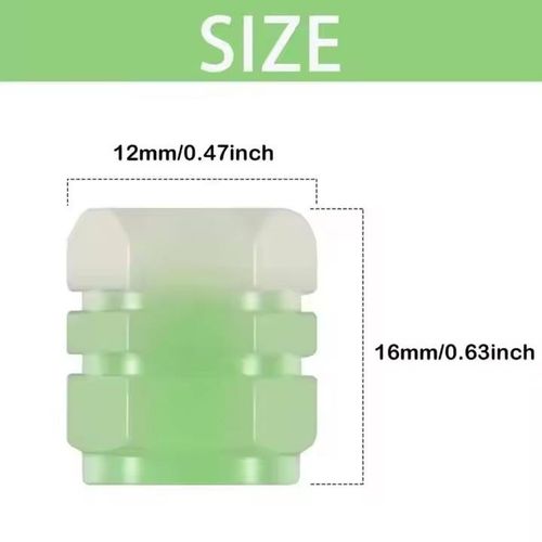 Automobile tire valve cap, automobile valve stem, luminous glow-in-the-dark bicycle and motorcycle fluorescent valve stem cap