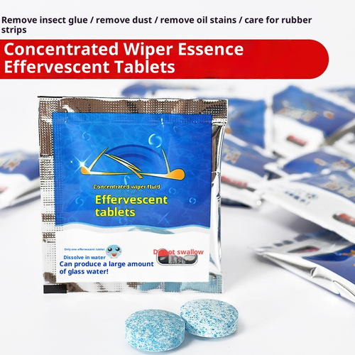 Car Windshield Washer Fluid Solid Ultra-Concentrated Automotive Cleaner Windshield Washer Fluid Effervescent Tablets
