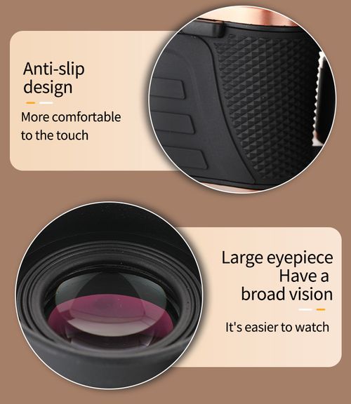 Brand new hot-selling electroplated antique bronze binoculars with ultra-high definition, professional-grade waterproof, large aperture, and low-light night vision