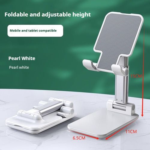 Adjustable Height Phone Stand Lazy Person's Desktop Livestreaming Foldable Telescopic Portable Universal Stand for Phones & Tablets