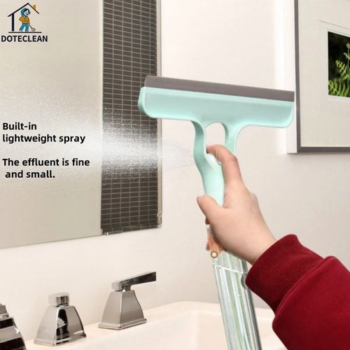 Four-in-one window cleaning wonder, double-sided, capable of both wiping and scraping, comes with a spray bottle, extended for cleaning mirrors and car glass.