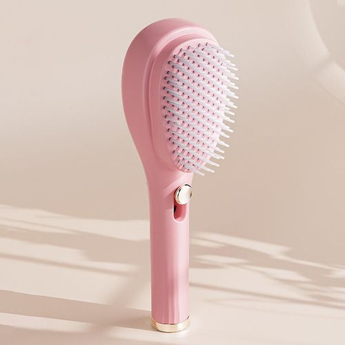 Retractable comb, air cushion comb for women, airbag comb, fluffy, portable, massage comb, automatic cleaning, hair detangling